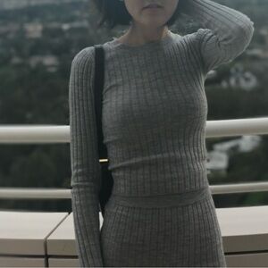 Wilfred knit top in black